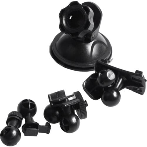 Car Suction Cup for Dash Cam Holder with 6 Types Adapter, 360 Degree Angle Car Mount for Driving DVR Camera Camcorder GPS Action
