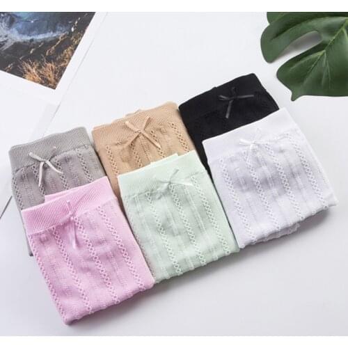 40 - 95kg Seamless Independent Leggings Hipster Twist Anti-Exposure Lace Stretch Safety Pants