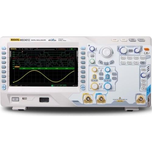 RIGOL MSO4012 100 MHz, 4 GSa/s, 140Mpts, 2+16 Channel Digital Oscilloscope