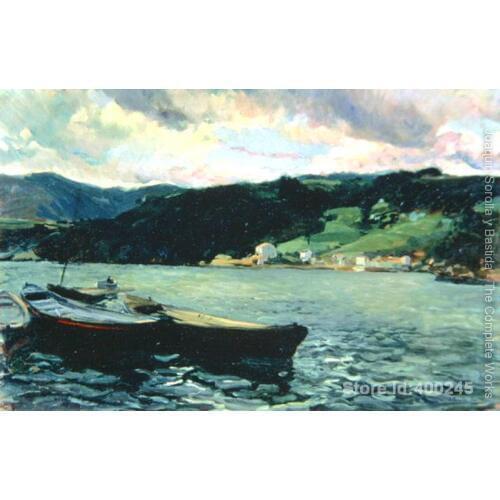 Joaquin Sorolla y Bastida paintings of Estuary of the Nalon Asturias modern art Landscape High quality Hand painted