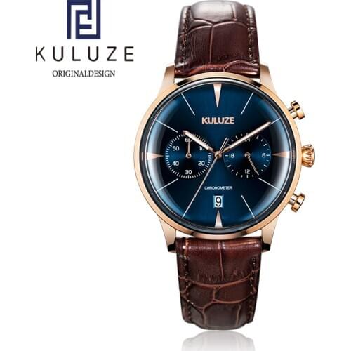 Мужские часы из нержавеющей стали KULUZE China At AliExpress