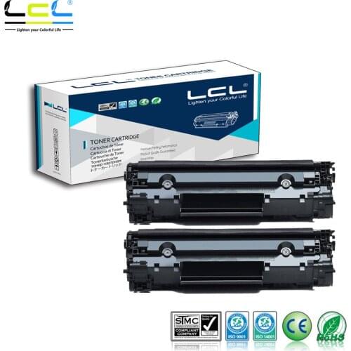 LCL 83A CF283A CF 283A (2-Pack Black) Laser Toner Cartridge Compatible for HP LaserJet Pro MFP M127fn/fw /125NW/125rnw/M126A