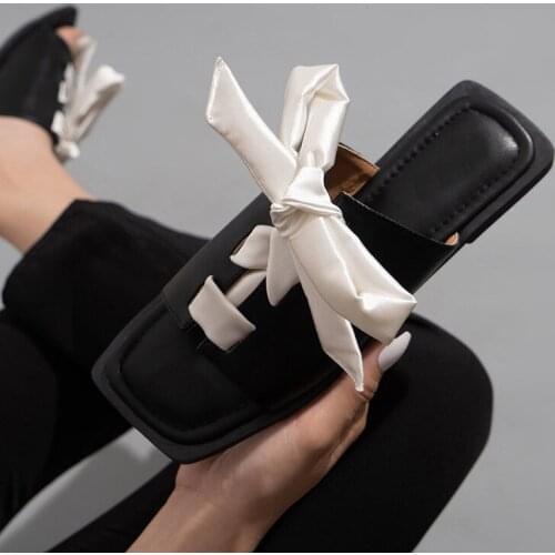 Summer Womens Shoes Flat Bottom Strap Open Toe Solid Color Sandals Outdoor Square Toe Slippers Leisure Open Toe Plus Size