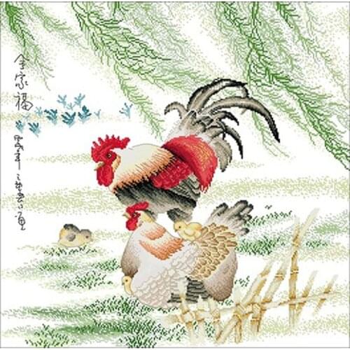 TOP Family portrait patterns Counted Cross Stitch 11CT 14CT 18CT DIY Chinese Cross Stitch Kits Embroidery Needlework Sets