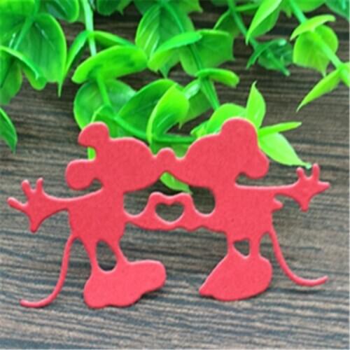 Love Cartoon Mouse Metal cutting dies Scrapbook album invitation PAPER CRAFT home decoration embossing stencils cut dies