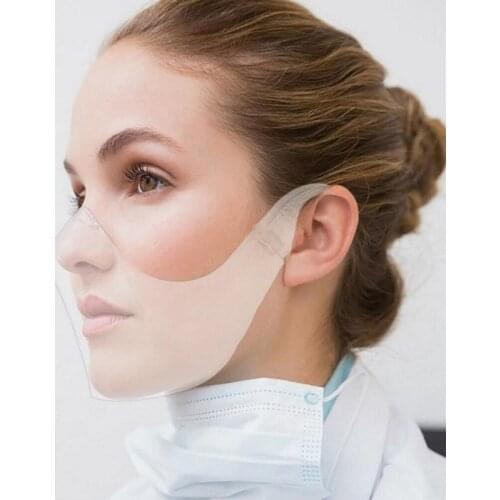 Protective Mask Anti--oil-splash Reusable Cycling Protective Cover Face Shield Anti-fog Transparent Household Kitchen Tools