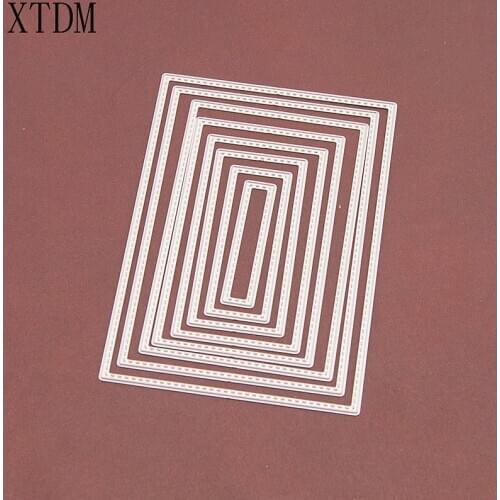 Metal craft rectangle paper die cutting dies for Scrapbooking/DIY Easter wedding Halloween Easter card