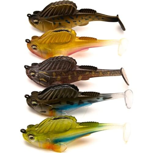 Soft Fishing Lure Soft Bait Lead Jig Dark Sleeper Swimbaits Soft Lure Fishing Pike Lure Bass Shad For Fishing Perch