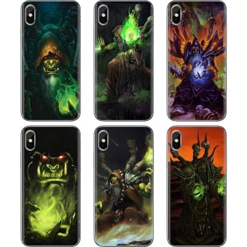 Soft TPU Phone Case For iPhone 10 11 12 Pro Mini 4S 5S SE 5C 6 6S 7 8 X XR XS Plus Max 2020 Warcraft-Guldan-C-WOW-World-of