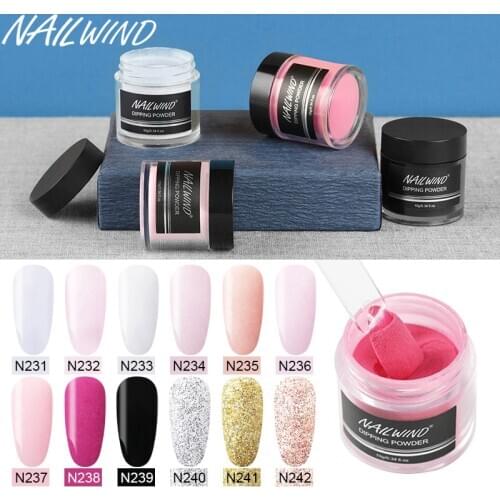 NAILWIND Nail Dip Powder Glitter 10g Holographic French Pigment Chrome Dipping Powder Nails Glitter Nail Powder For Manicure