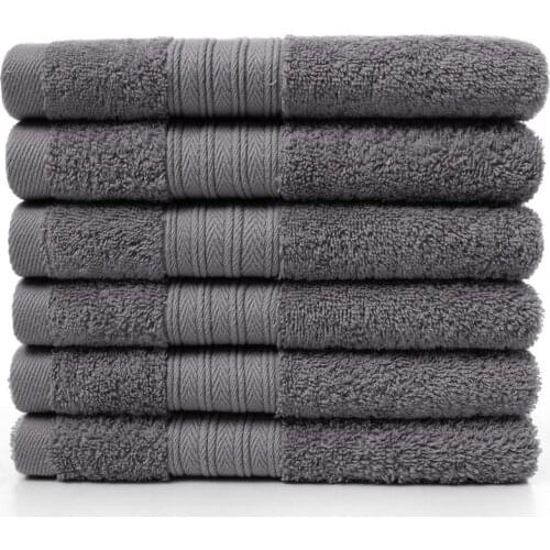 40*70cm Hand Towel Premium Set for Bathroom,Cotton High Water Absorption Soft Towel Household for Adults (Hand Towel -Set of 6 )