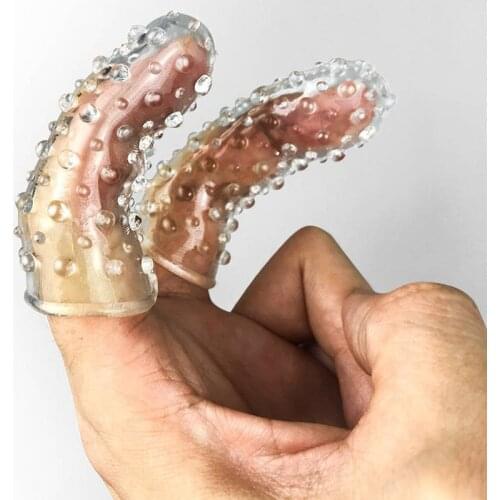 Finger Flirting with Barbed Finger Cots BDSM Handjob Clit Female Masturbation Vagina Stimulation Adult Sex Toy Product For Women