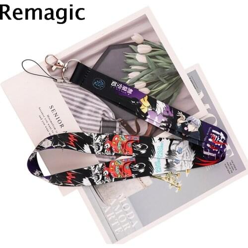 Jujutsu Kaisen Lanyard for Keys Phone Cool Neck Strap Lanyard for Camera Whistle ID Badge Cute webbings ribbons Gifts