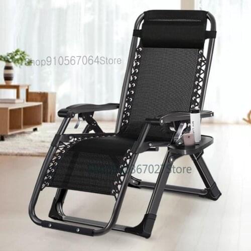 Recliner Folding Lunch Break Balcony Backrest Siesta Chair Leisure Home Bed Portable Chair Elderly Lazy Sofa