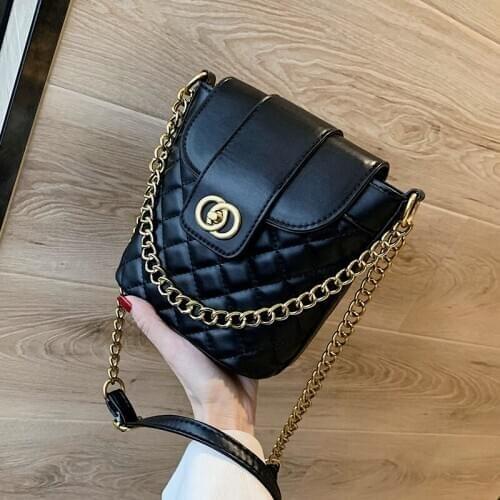 VreyMe High Quality PU Leather Bucket Bag Luxury Women Crossbody Pack Small Incense Wind Chain Shoulder Bag Ladies Elegant Totes