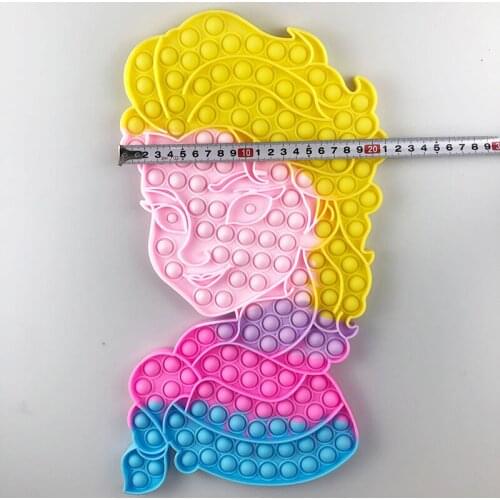 Disney Snow White Super Big Size Push Bubble Toys Autism Needs Squishy Stress Reliever Toys Adult Kid Funny Anti-stress Fidget
