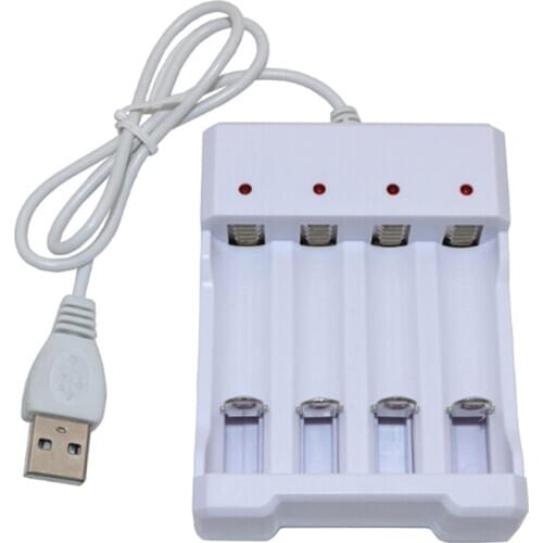Universal Rechargeable Battery Quick Charge Adapter USB 4 Slots Output Battery Charger Battery Charging Tool For AA/AAA Battery