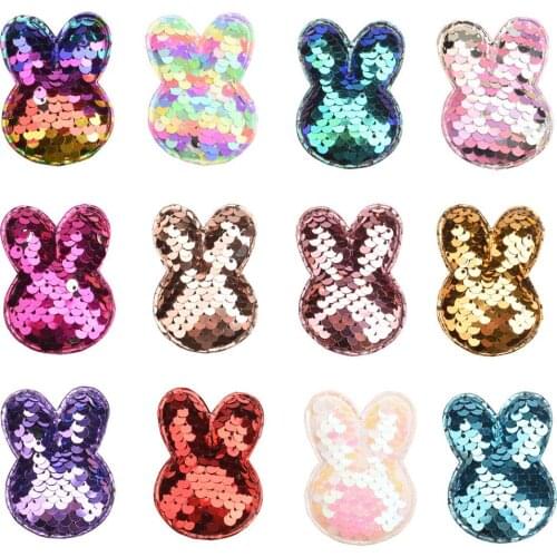 420PCS Boutique Bunny Hair Accessories for Girls Sequin Accessories Easter Accessory Head wrap No Hair bows hairclip
