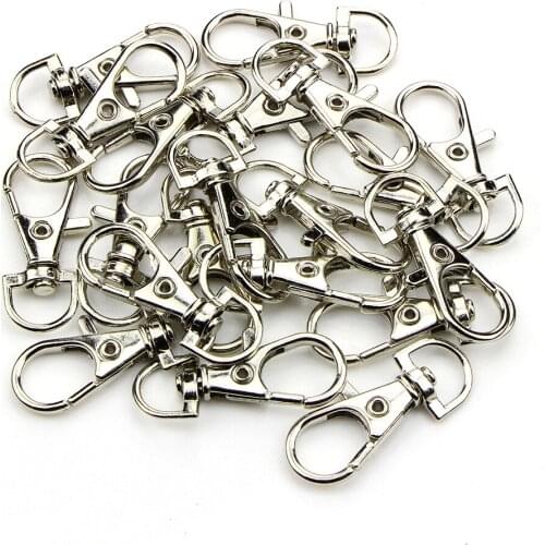 10pcs/pack Portable Metal Lanyard Hook Swivel Snap Lobster Clasp Clips For Bag Parts & Accessories Wholesale