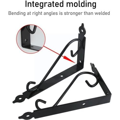 Iron Triangle Bracket European Heavy Support Adjustable Angle Mounted Wall Furniture Hardware Brackets Shelf L Thick 15cm C J0Y2