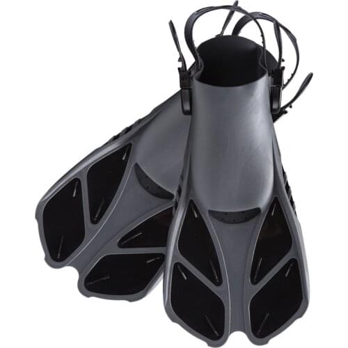 1 Pair of Flippers Short Adjustable Swim Fins for Snorkeling