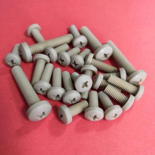 10PCS M3 M4 M5 M6 PEEK Polyetheretherketone Plastic Cross Recessed Pan Round Head Screws