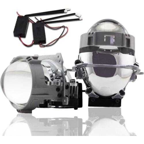 2PCS Bi-LED Projector Lenses H1 Bulb 9005 9006 H4 H7 LED Lamps For Headlight Car-styling Retrofit Hi/Lo Beam Lens SA