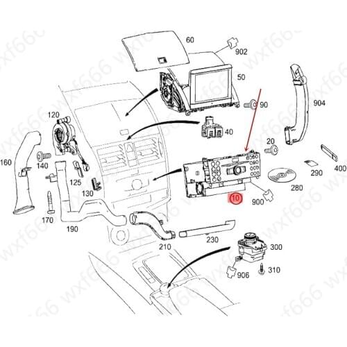 2049069701 Car CD player CD host disc Suitable for W204mer ced es-be nzC180 C200 C240 C260 C280 C300 GLK350 control unit