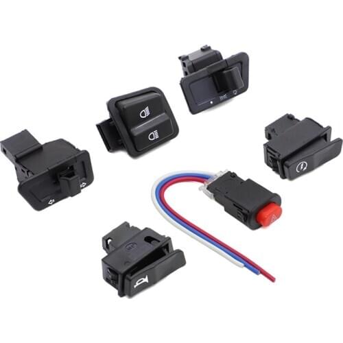 Pack of 6 For GY6 50-150cc Scooter TaoTaoTurn Signal Start Light Switch Dimmer Horn Button 6pcs Replacement buttons