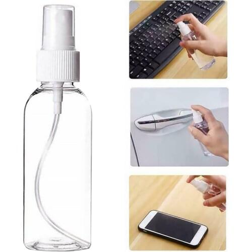 6Pcs Plastic Spray Bottles Mini Travel Clear Empty Leak-proof Perfume Atomizer Fine Mist Refillable Container