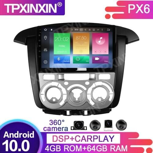 64GB PX6 Android 10.0 For Toyota Innova 2008-2014 Car Multimedia Player GPS Navigation Headunit Radio Audio Stereo Tape Recorder