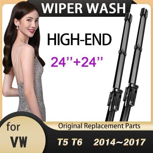 Car Wiper Blade for Volkswagen VW Transporter T5 T6 Caravelle Multivan 2014~2017 Windscreen Windshield Wipers Brushes Car Goods
