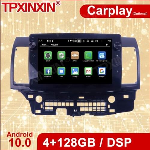 Wireless Carplay 2 Din Car Android Stereo Receiver For Mitsubishi Lancer 2007 2008 2009 2015 GPS Radio Audio Recorder Head Unit