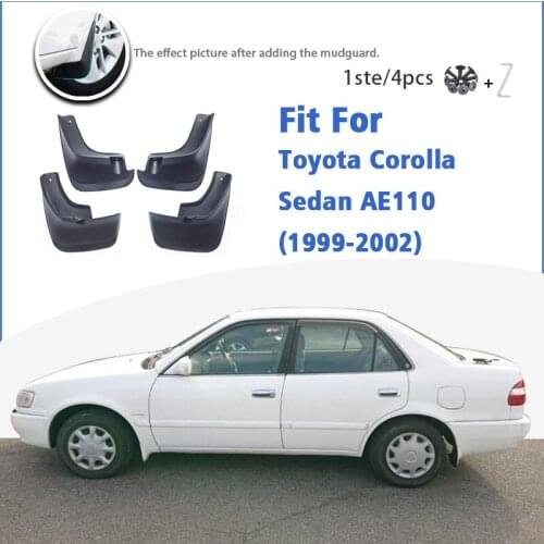 Mudguard For Toyota Corolla Sedan AE110 1999-2002 Front Rear 4pcs Mudflaps Mudguards Car Accessories Splash Guard Fender