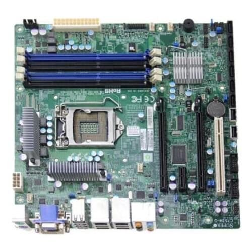 C7SIM-Q Dual LAN 1156-pin Server Board Supports I3 I5 I7