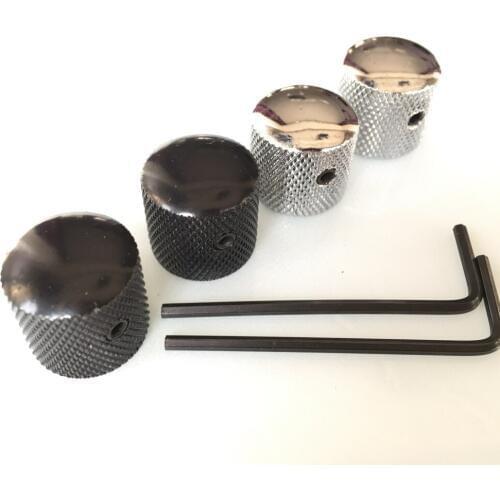 1 Piece Dome Metal volume tone Control Knobs For Electric Guitar Bass