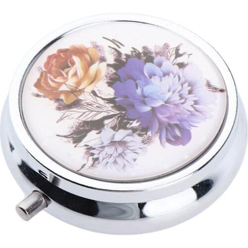 Medicine Holder Case 3 Grids Travel Pocket Purse Pill Organizer Box Planner