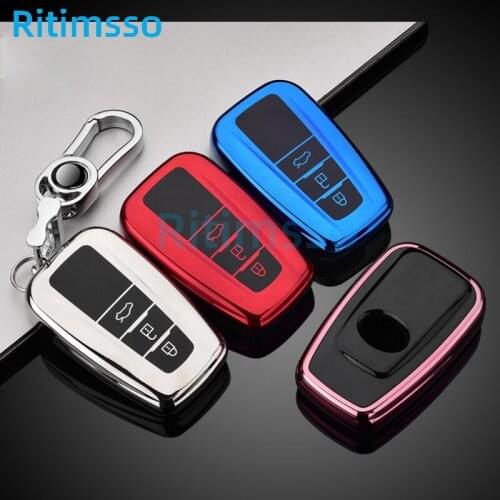 2020 New Soft TPU Car Key Case Cover For Toyota Prius Camry Corolla C-HR CHR RAV4 Prado 2018 Accessories Key Covers