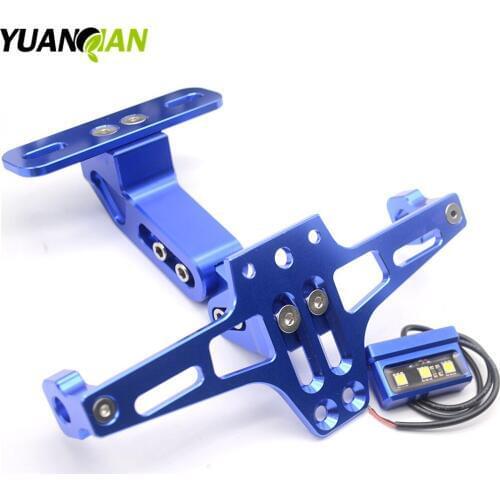 CNC Motorcycle Adjustable Angle License Number Plate Frame Holder Bracket for Ducati 848 900 SS 1098 Hypermotard Monster 696 750