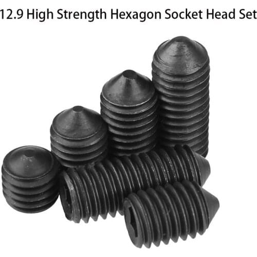 Din914 Grade 12.9 High Strength Hexagon Socket Head Set Capscrew M2.5m12 50PCS