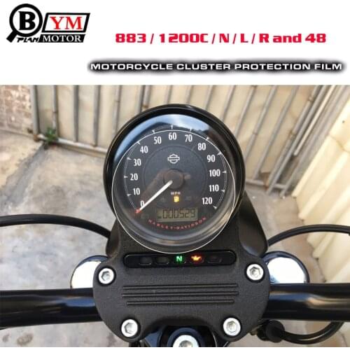 For Harley 883 / 1200C / N / L / R and 48 Cluster Scratch Protection Film Screen Protector For Harley 883 1200C / N / L / R 48