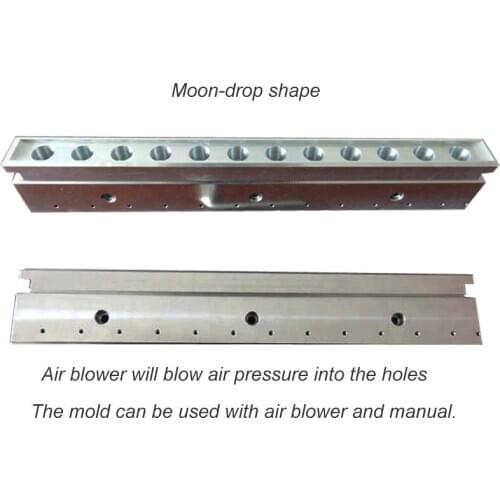 Moondrop Shape_12 Cavities Lipstick Mould Fir Air Blower 12 Cavity Lipstick Mold Mould Lipstick Mold_11.8mm/12.1mm/12.7mm