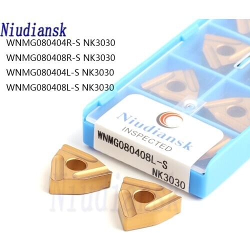 WNMG080404R-S WNMG080408R-S WNMG080404L-S WNMG080408L-S NK3030 Carbide Insert CNC Metal Lathe Turning Tools For Steel Processing