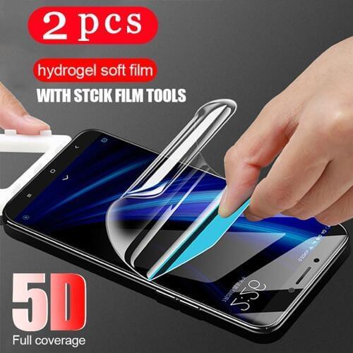 2Pcs hydrogel film soft full cover for xiaomi redmi S2 5A 6A 4X note 5 6 pro phone screen protector Not Glass protective film