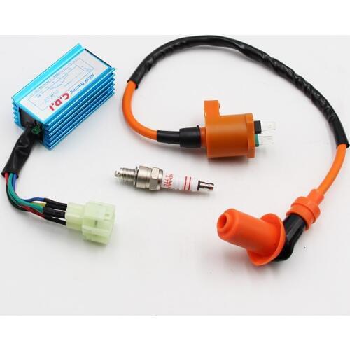 Scooter High Performance Racing Ignition Coil A7TC Spark Plug CDI GY6 50cc 70cc 90cc 125cc 150cc Scooter Dirt Bike ATV NEW