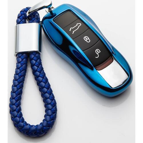 KUKAKEY TPU Car Key Cover Case For Porsche Panamera Carman Macann Bobst Cayenne 911 970 981 991 92A 2017 Car Accessories