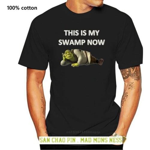 Shrek T Shirt Cartoon Print Shrek T Shirt Summer Graphic Tee Shirt Funny Short Sleeves Mens 4Xl Cotton Tshirt