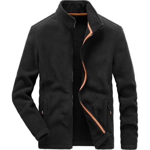 Men Clothing 2020 Mens Fleece Jacket Casual Man Softshell Warm Coats Outwear Slim Fit Thermal Jackets Plus Size 4XL