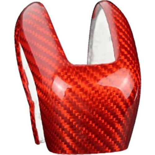 Carbon Fiber Sticker Car Gear Shift Knob Cover Interior Trim for Volvo XC60 XC90 S60 V60 Accessories