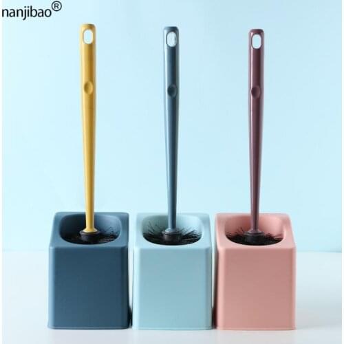 Bathroom Wall-Mounted Toilet Brush No Dead Corner Cleaning Brush Set Household Bathroom Wc Toilet Brush Bathroom Accessories
